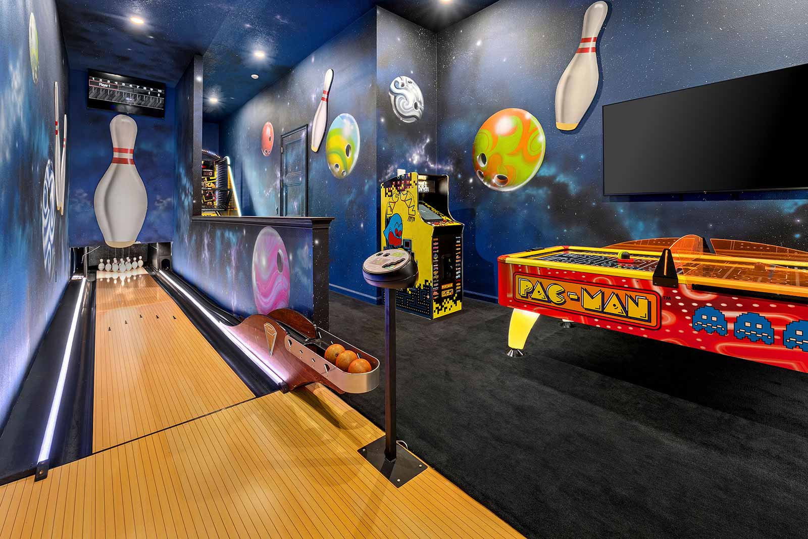 bowling alley arcade