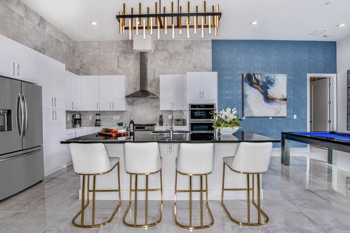 Spacious Kitchen at The Village home rentals in Solterra Resort