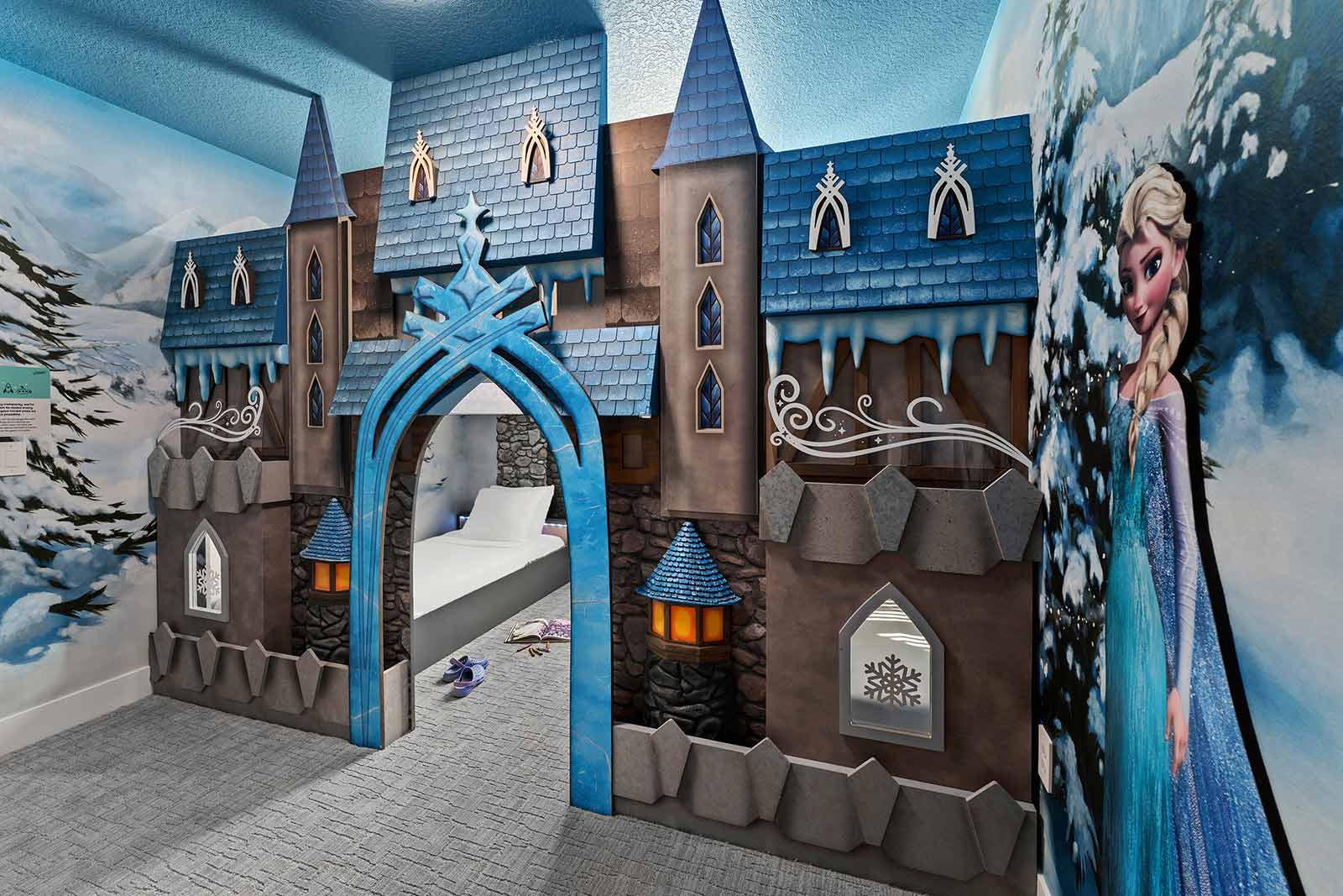 frozen castle theme bedroom