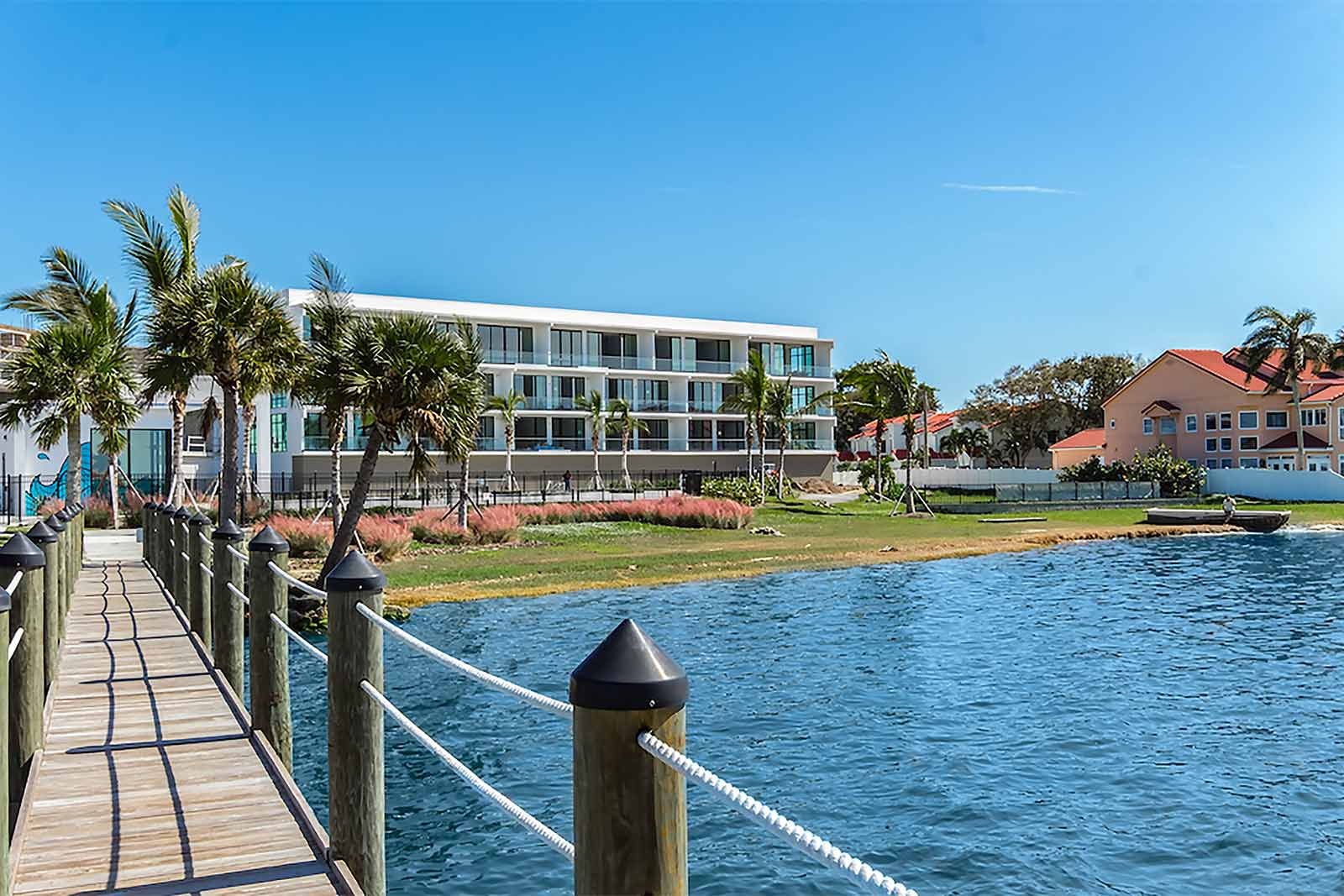 private marina next to harbor island condos
