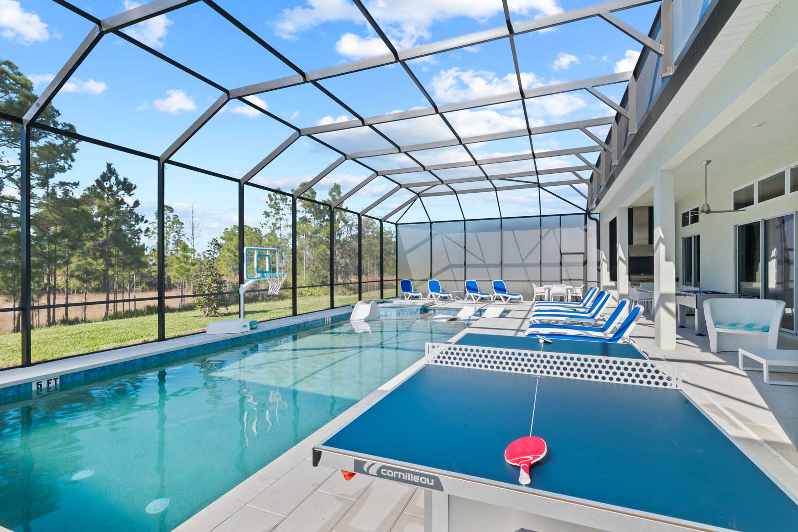 poolside ping pong table