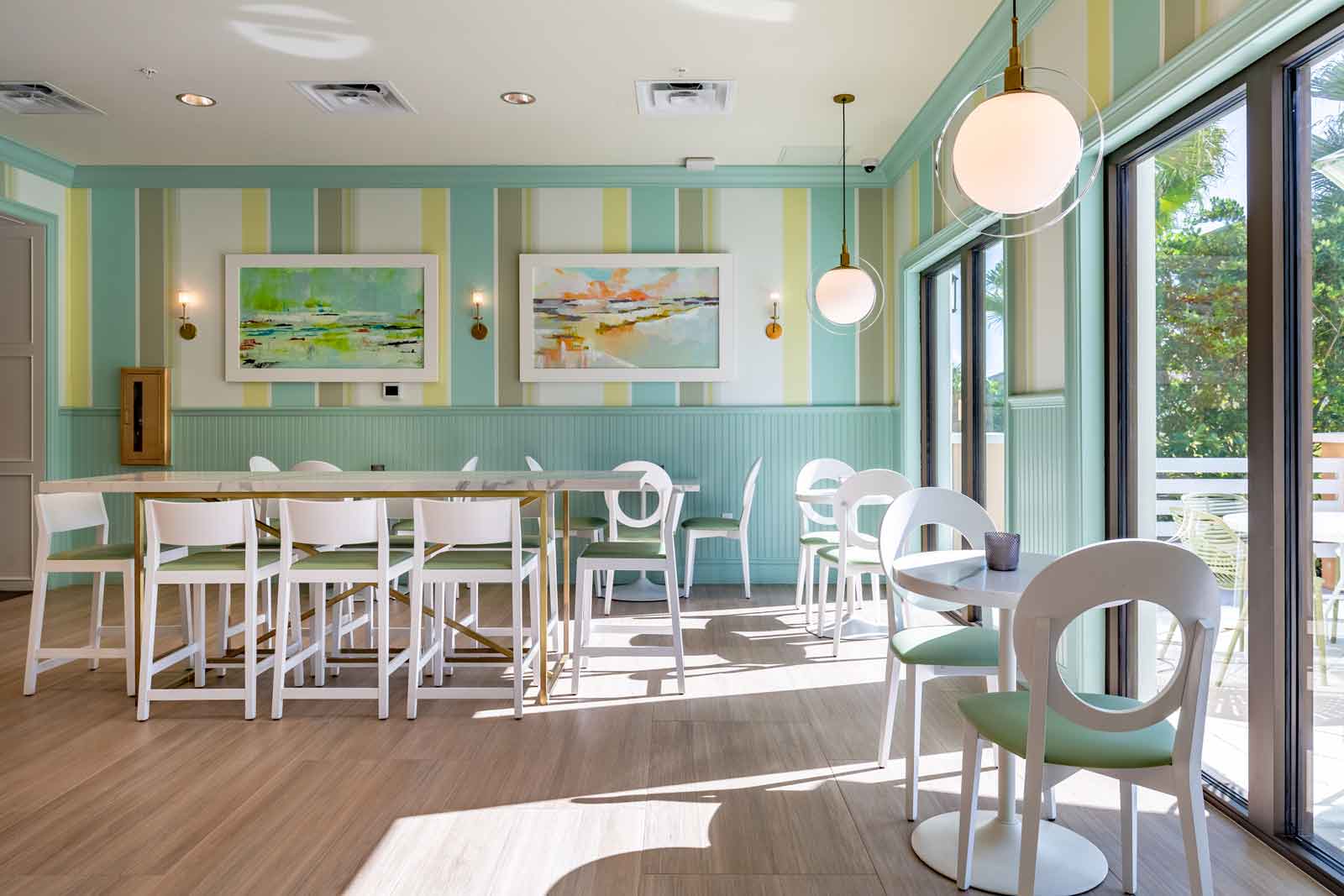 seating inside restaurant