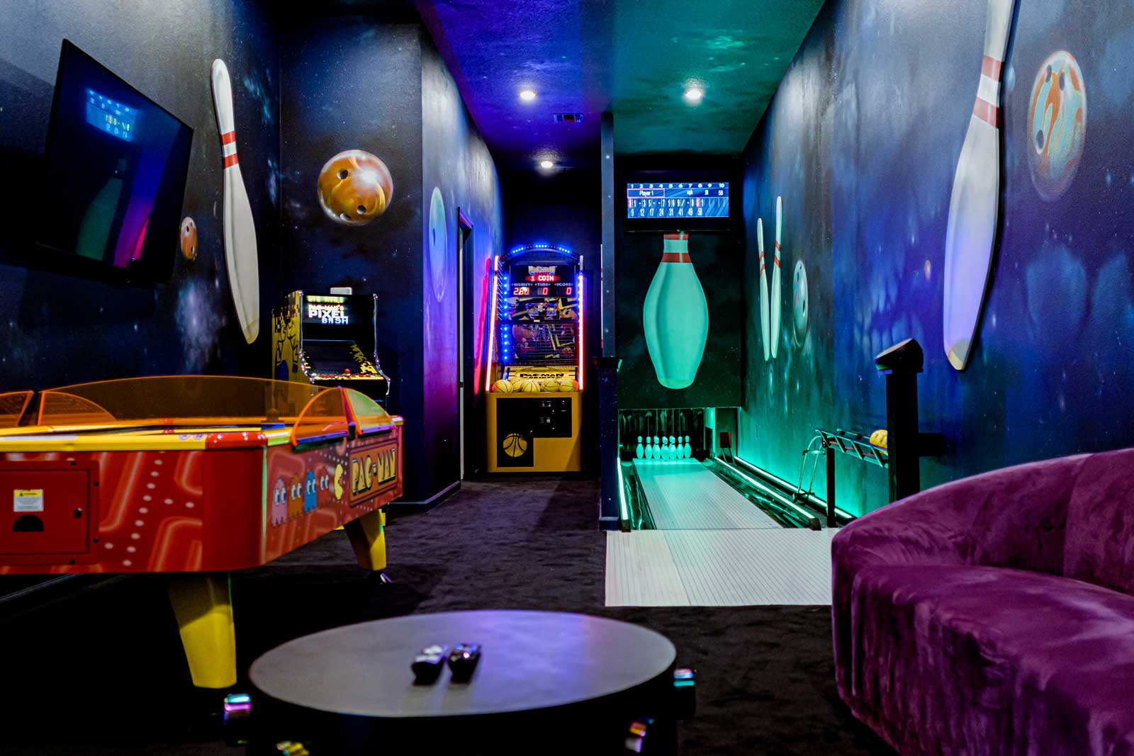 bowling alley arcade
