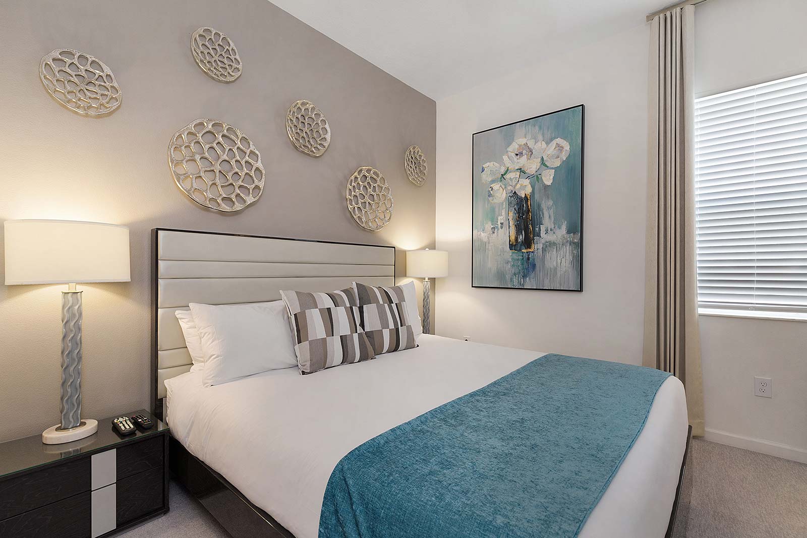 bedroom with king bed