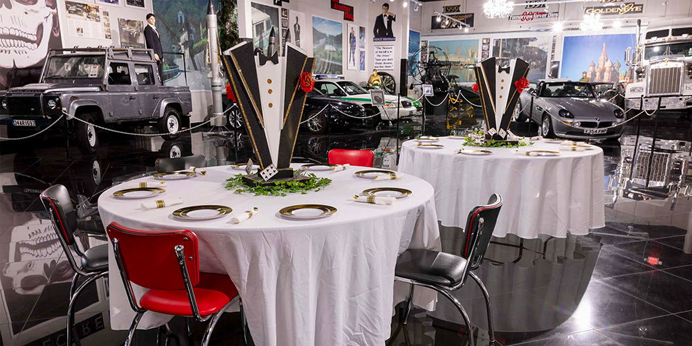 james bond themed meeting space