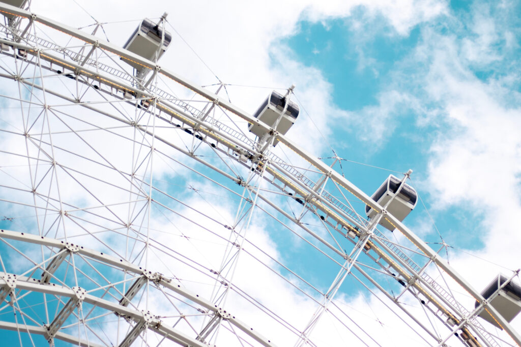how long is a ride on the wheel at icon park orlando
